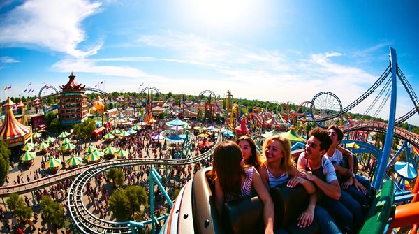 Voyage sensoriel au royaume des parcs d'attraction : embarquez pour des expériences inoubliables